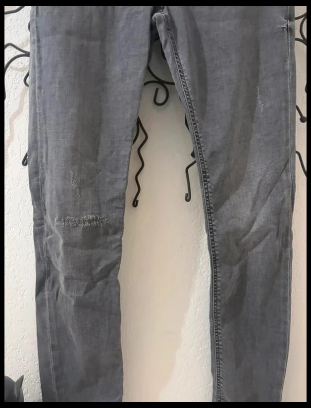 Jean Zara Taille Haute Skinny - Taille 36 (S) - Antraciet Grijs – photo 3